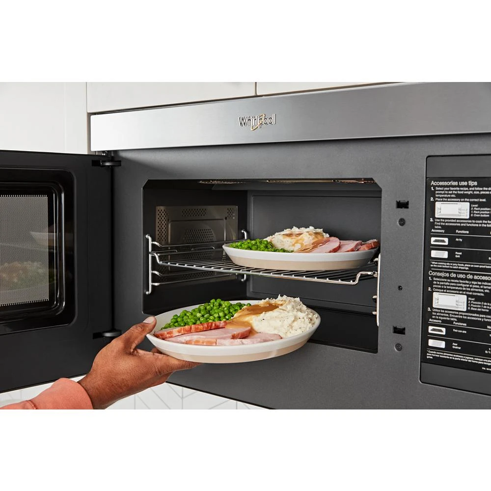 Air Fry Over- the-Range Oven with Flush Built-in Design WMMF7330RB