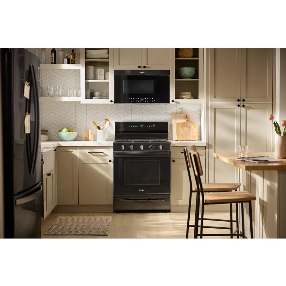 Air Fry Over- the-Range Oven with Flush Built-in Design WMMF7330RB