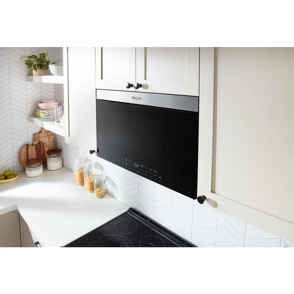Air Fry Over- the-Range Oven with Flush Built-in Design WMMF7330RB