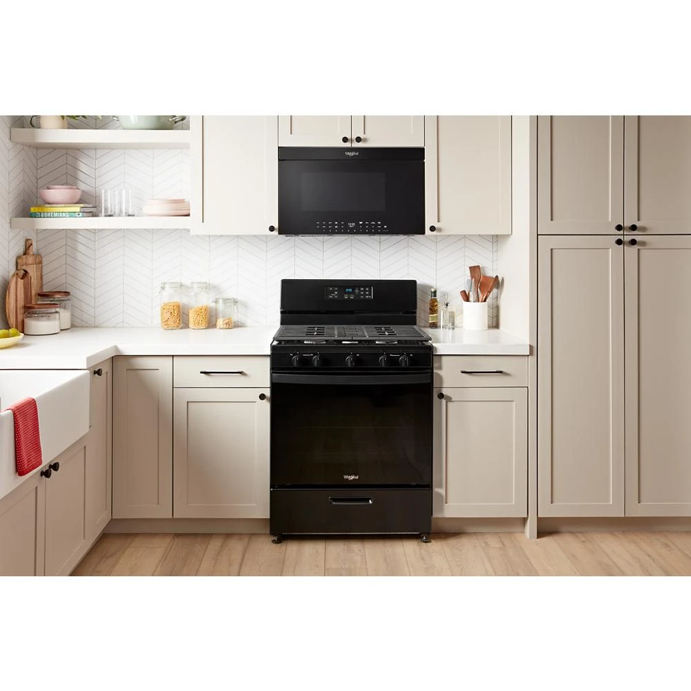 Air Fry Over- the-Range Oven with Flush Built-in Design WMMF7330RB