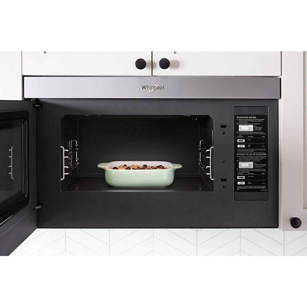 Air Fry Over- the-Range Oven with Flush Built-in Design WMMF7330RB