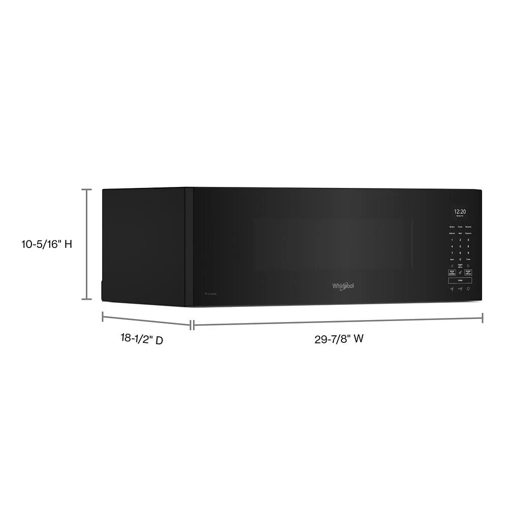 1.1 cu. ft. Smart Low Profile Microwave Hood Combination with 450 CRM 4-Speed Venting WMML5530RB