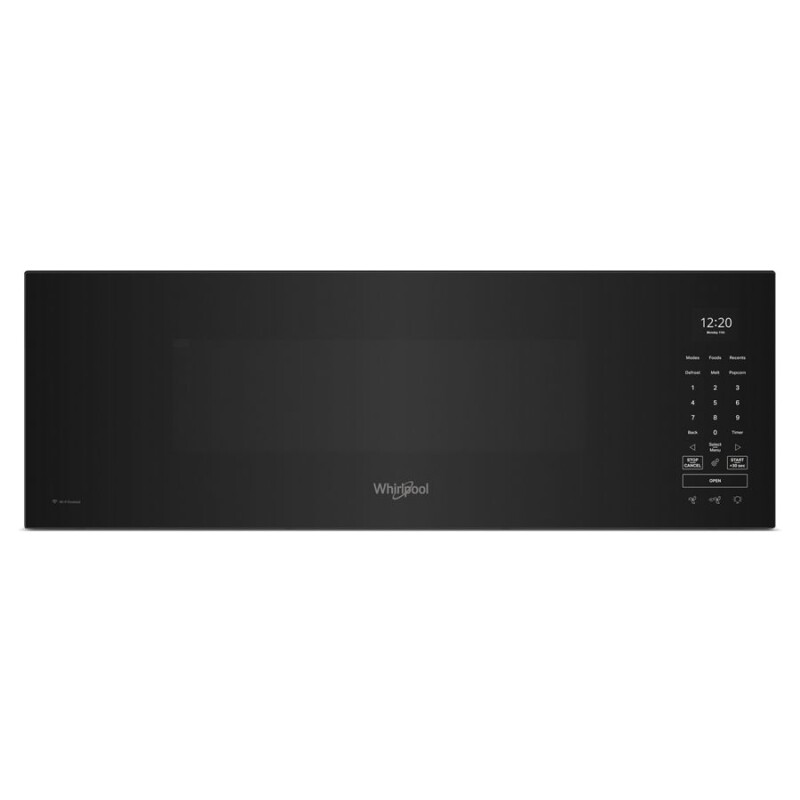 Whirlpool 1.1 Cu. Ft. Black Low Profile Microwave Hood Combination - Thumbnail 2