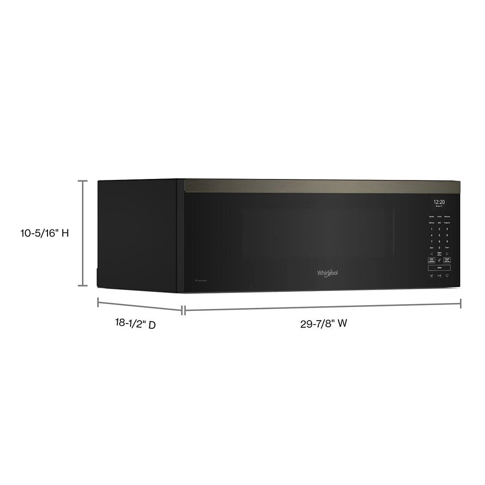 1.1 cu. ft. Smart Low Profile Microwave Hood Combination with 450 CRM 4-Speed Venting WMML5530RV