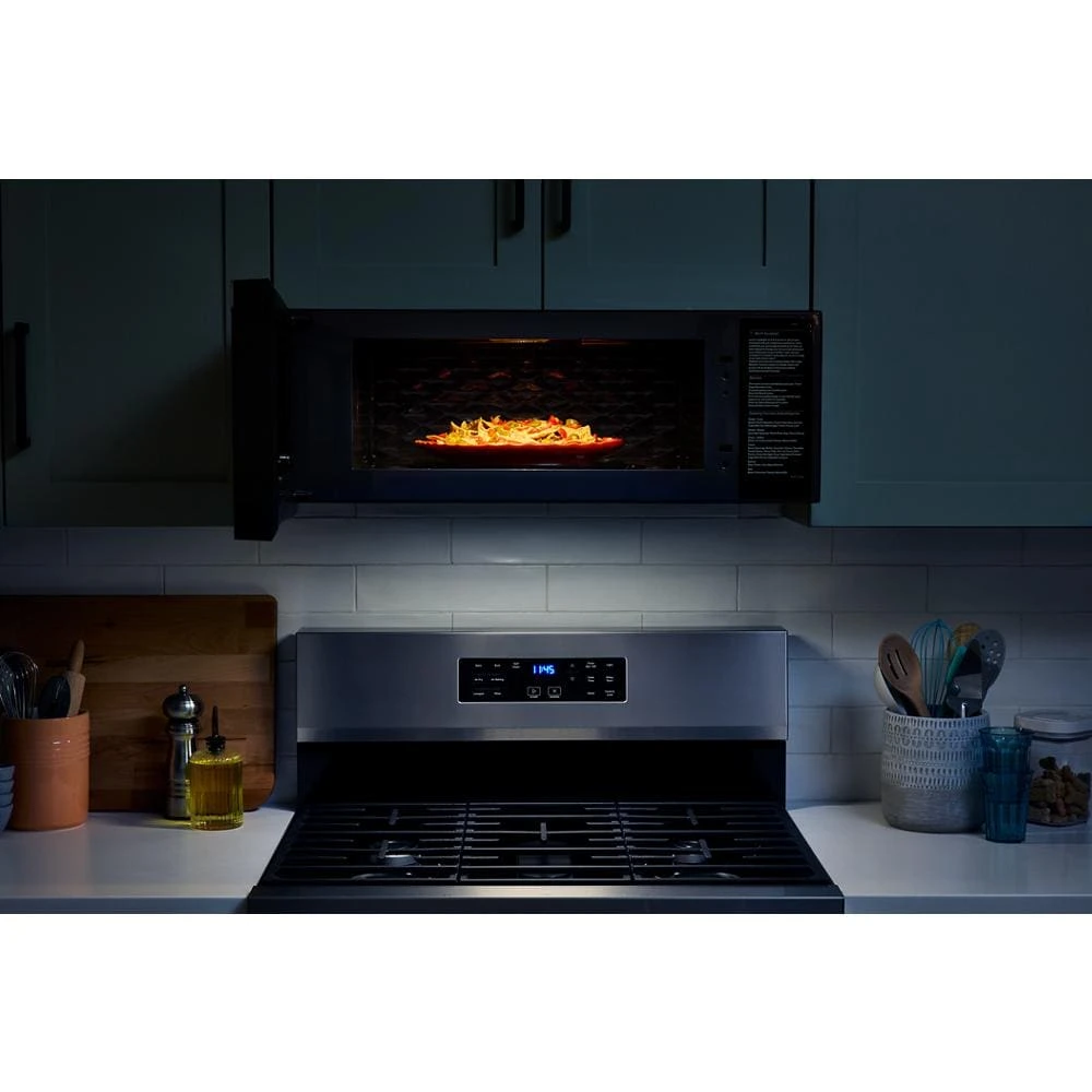 1.1 cu. ft. Smart Low Profile Microwave Hood Combination with 450 CRM 4-Speed Venting WMML5530RZ