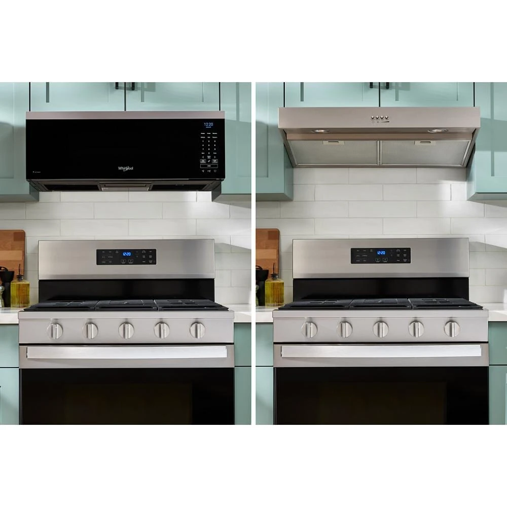 1.1 cu. ft. Smart Low Profile Microwave Hood Combination with 450 CRM 4-Speed Venting WMML5530RZ