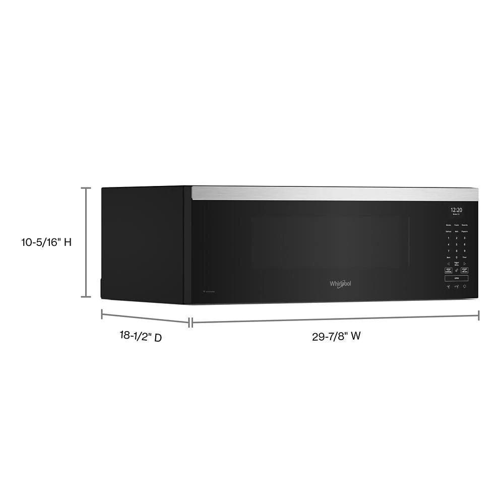 1.1 cu. ft. Smart Low Profile Microwave Hood Combination with 450 CRM 4-Speed Venting WMML5530RZ