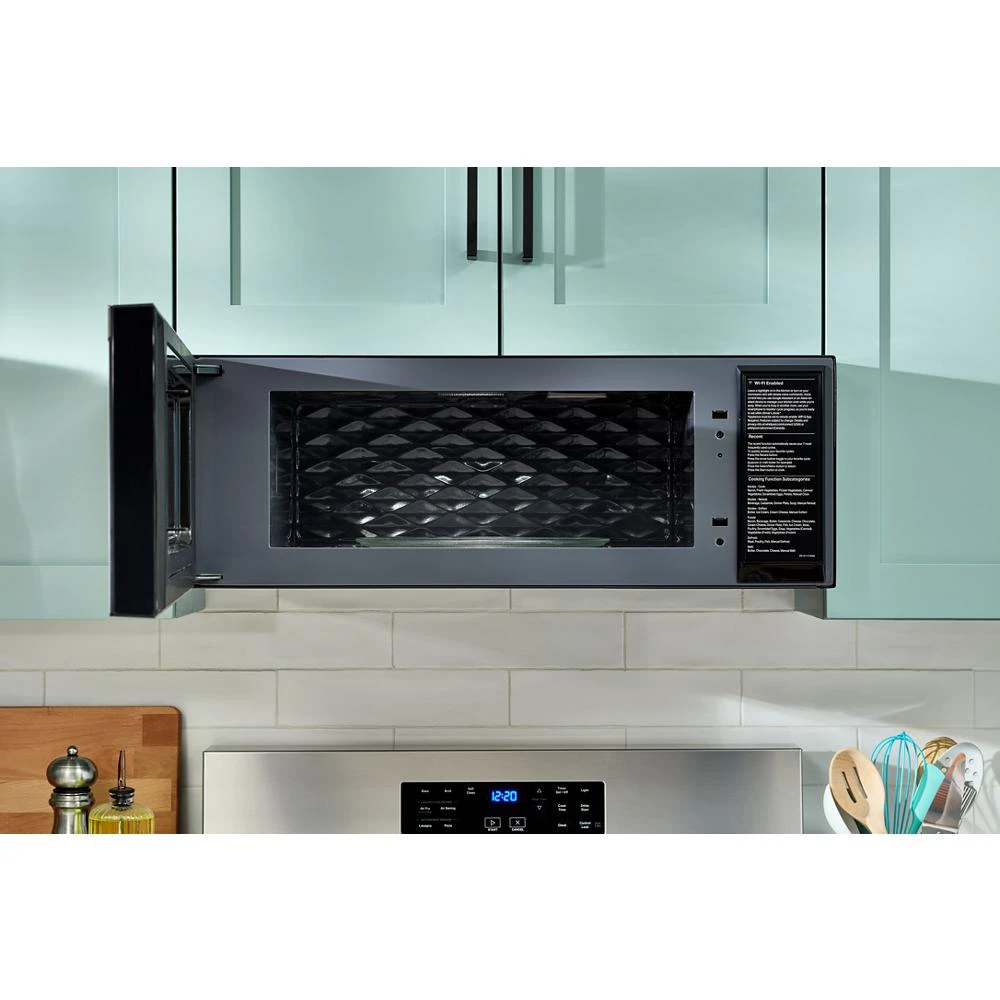 1.1 cu. ft. Smart Low Profile Microwave Hood Combination with 450 CRM 4-Speed Venting WMML5530RZ
