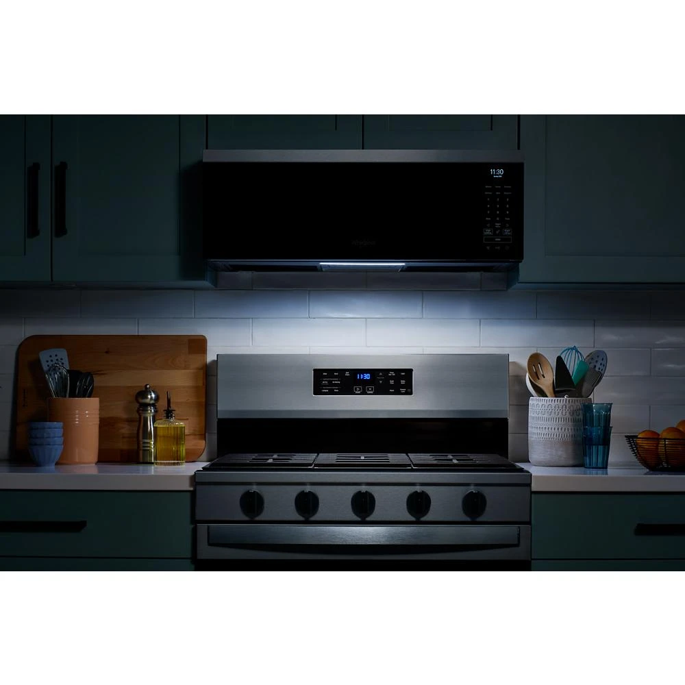 1.1 cu. ft. Smart Low Profile Microwave Hood Combination with 450 CRM 4-Speed Venting WMML5530RZ