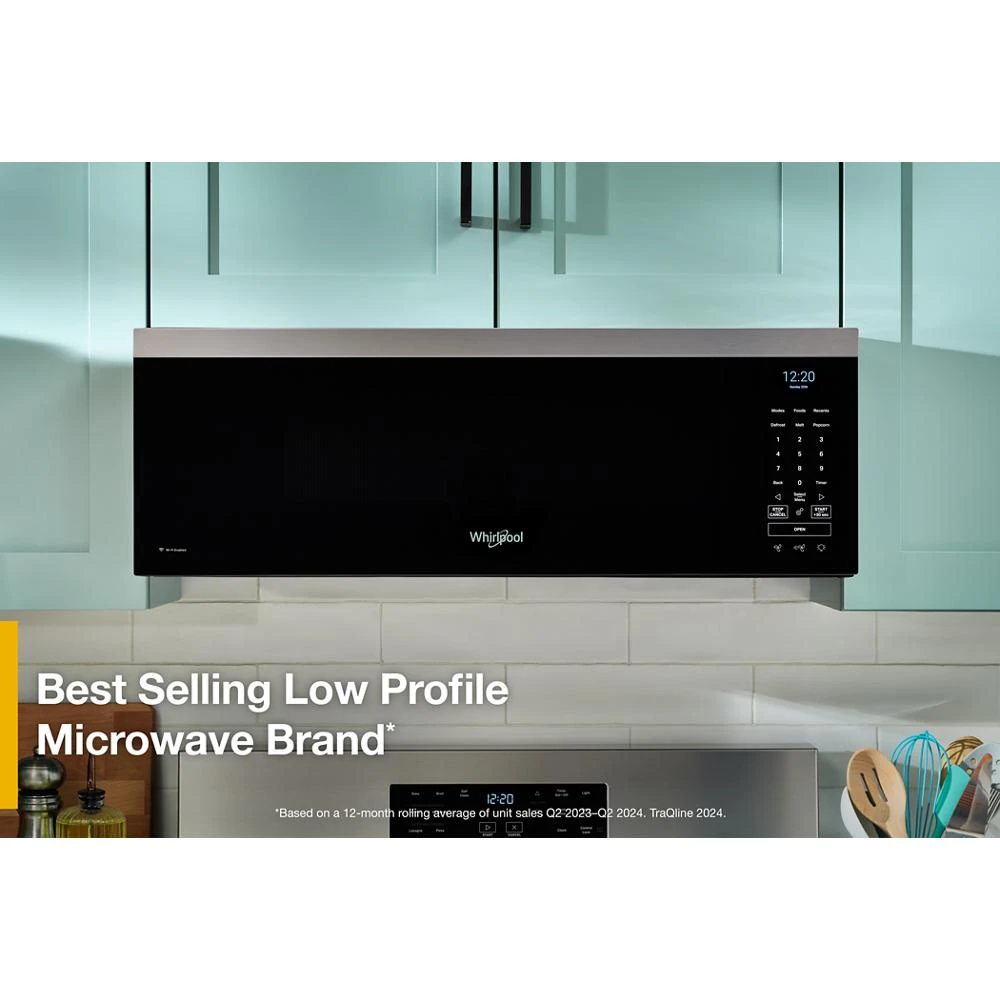 1.1 cu. ft. Smart Low Profile Microwave Hood Combination with 450 CRM 4-Speed Venting WMML5530RZ