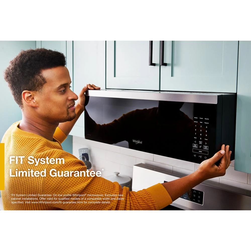 1.1 cu. ft. Smart Low Profile Microwave Hood Combination with 450 CRM 4-Speed Venting WMML5530RZ