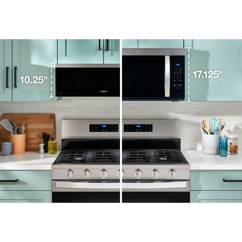 1.1 cu. ft. Smart Low Profile Microwave Hood Combination with 450 CRM 4-Speed Venting WMML5530RZ