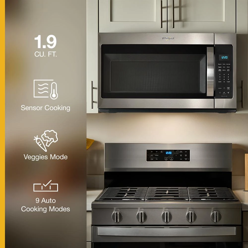 1.9 cu ft. Over the Range Microwave with Sensor Cooking Technology - 1000 Watts WMMS3230SB