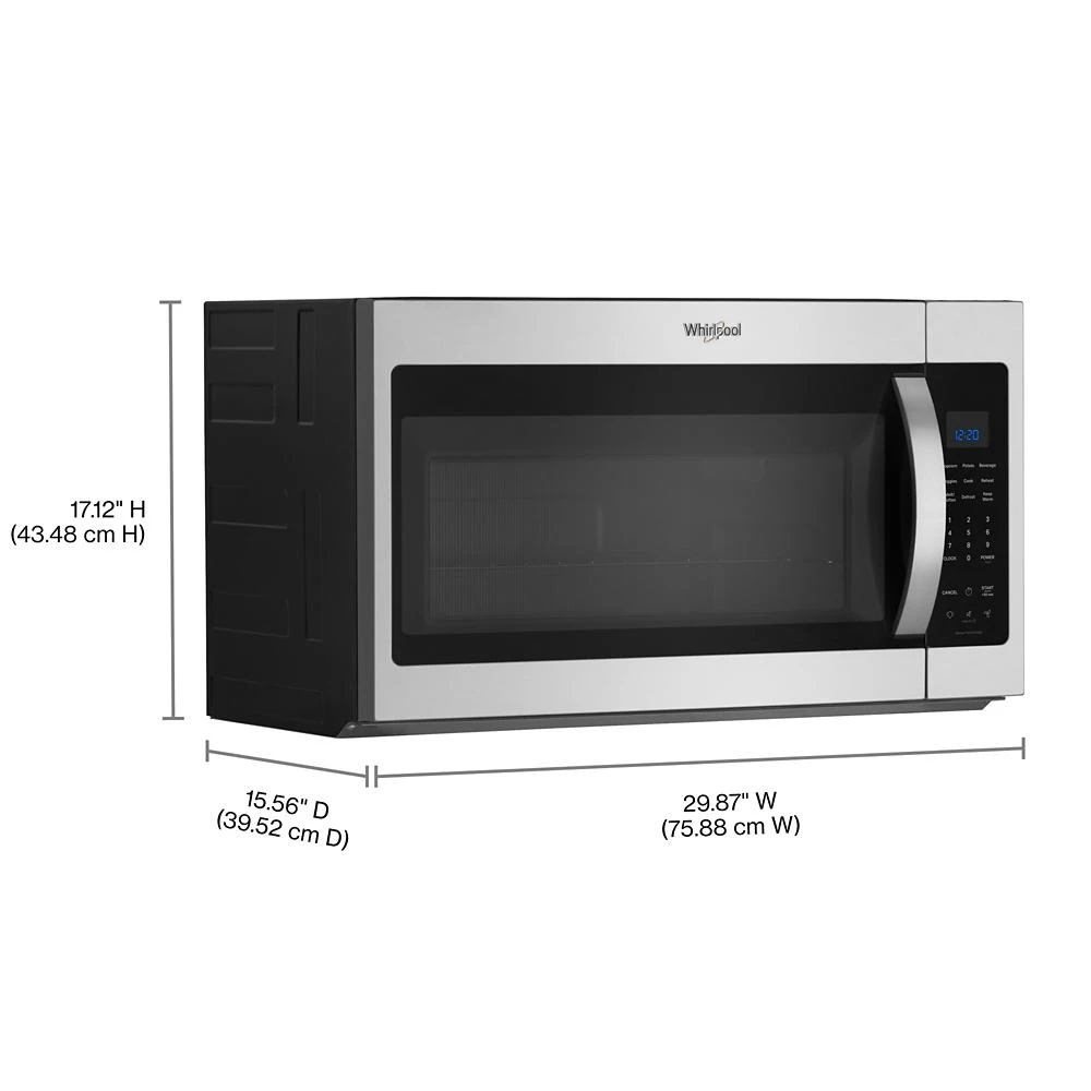 1.9 cu ft. Over the Range Microwave with Sensor Cooking Technology - 1000 Watts WMMS3230SS