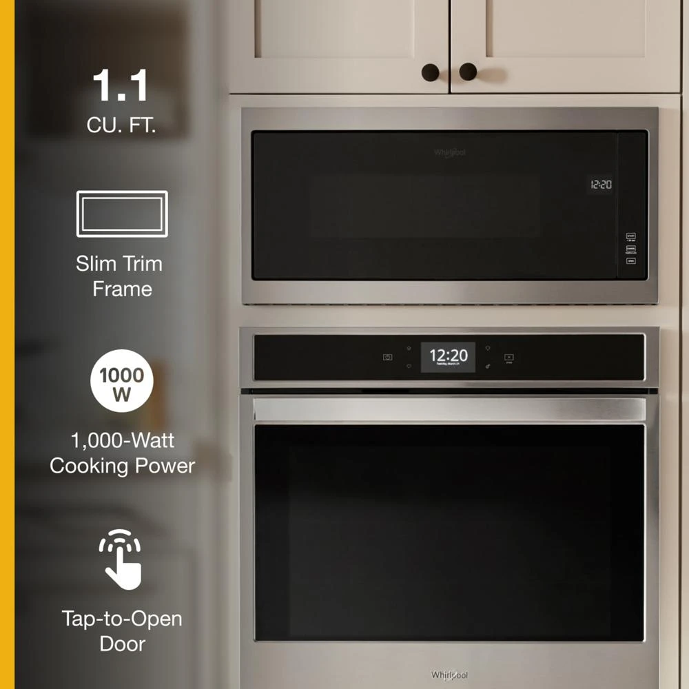 1.1 cu. ft. Built-In Microwave with Slim Trim Kit - 14" Height WMT50011KS
