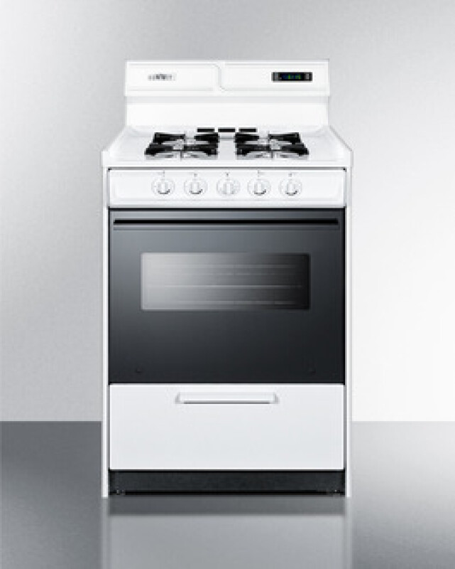 Summit 24" Wide Gas Range Black WNM6307DK Picture 1