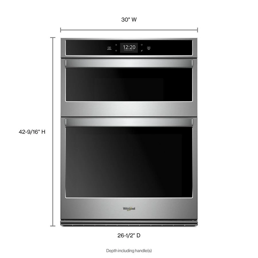 6.4 cu. ft. Smart Combination Convection Wall Oven with Air Fry, when Connected WOC75EC0HS