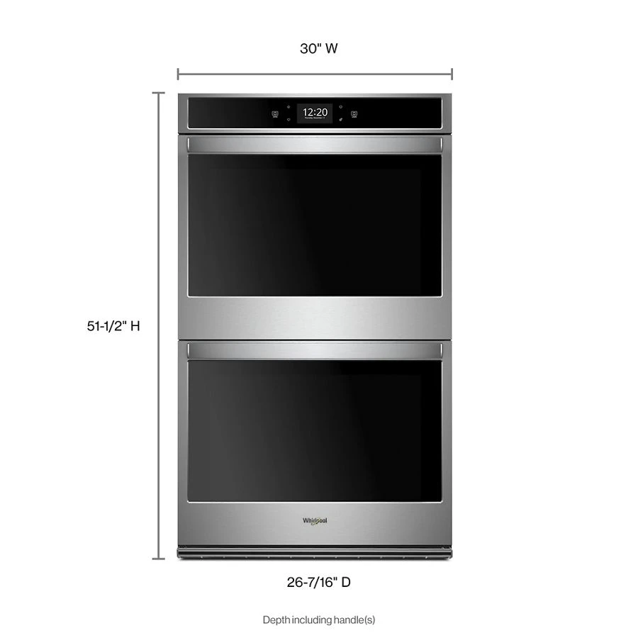 10.0 cu. ft. Smart Double Convection Wall Oven with Air Fry, when Connected WOD77EC0HS