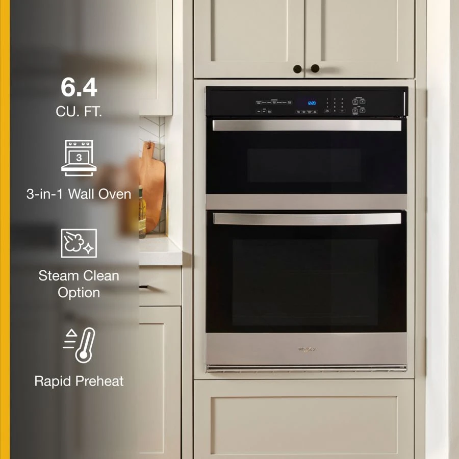 6.4 Total Cu. Ft. Combo Self-Cleaning Wall Oven WOEC3030LS