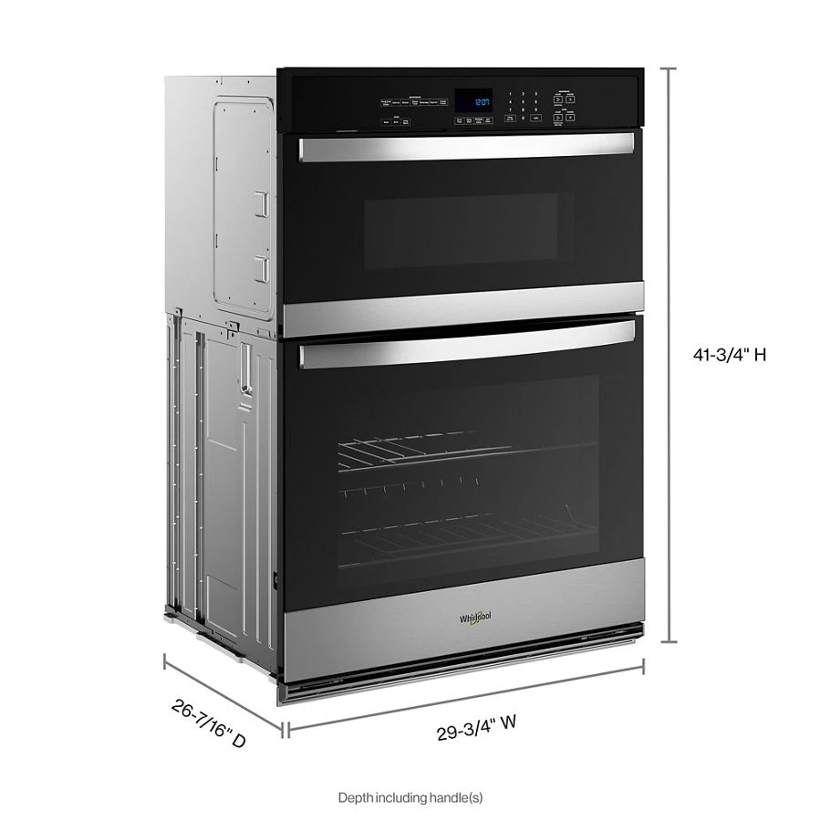 6.4 Total Cu. Ft. Combo Self-Cleaning Wall Oven WOEC3030LS