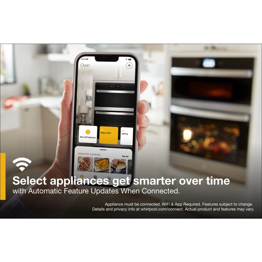 5.7 Cu. Ft. Smart Combo Wall Oven with Air Fry WOEC5027LB