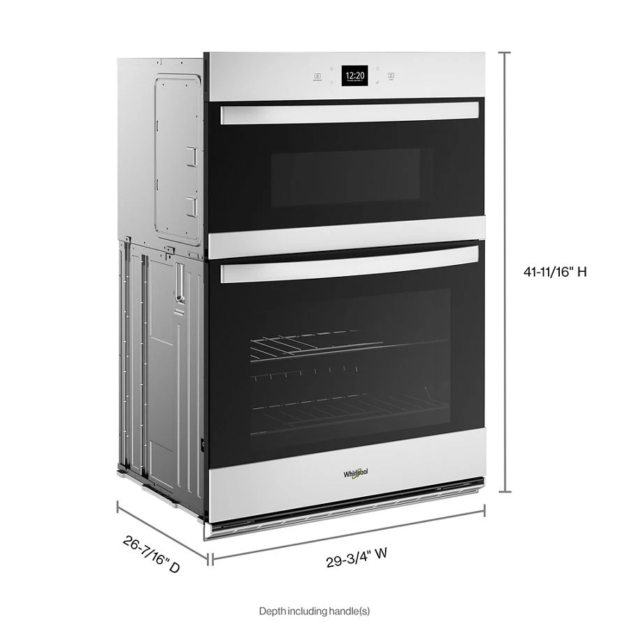 6.4 Total Cu. Ft. Combo Wall Oven with Air Fry When Connected WOEC5030LW