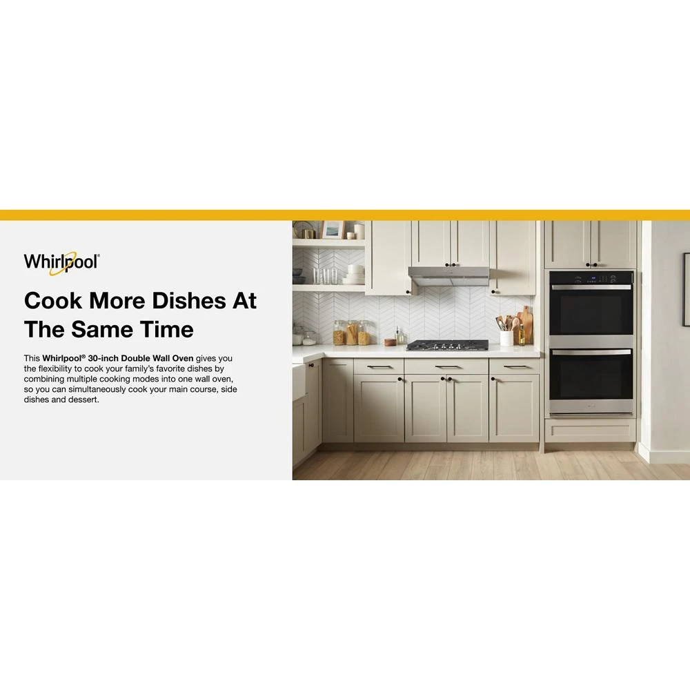 10.0 Total Cu. Ft. Double Self-Cleaning Wall Oven WOED3030LS