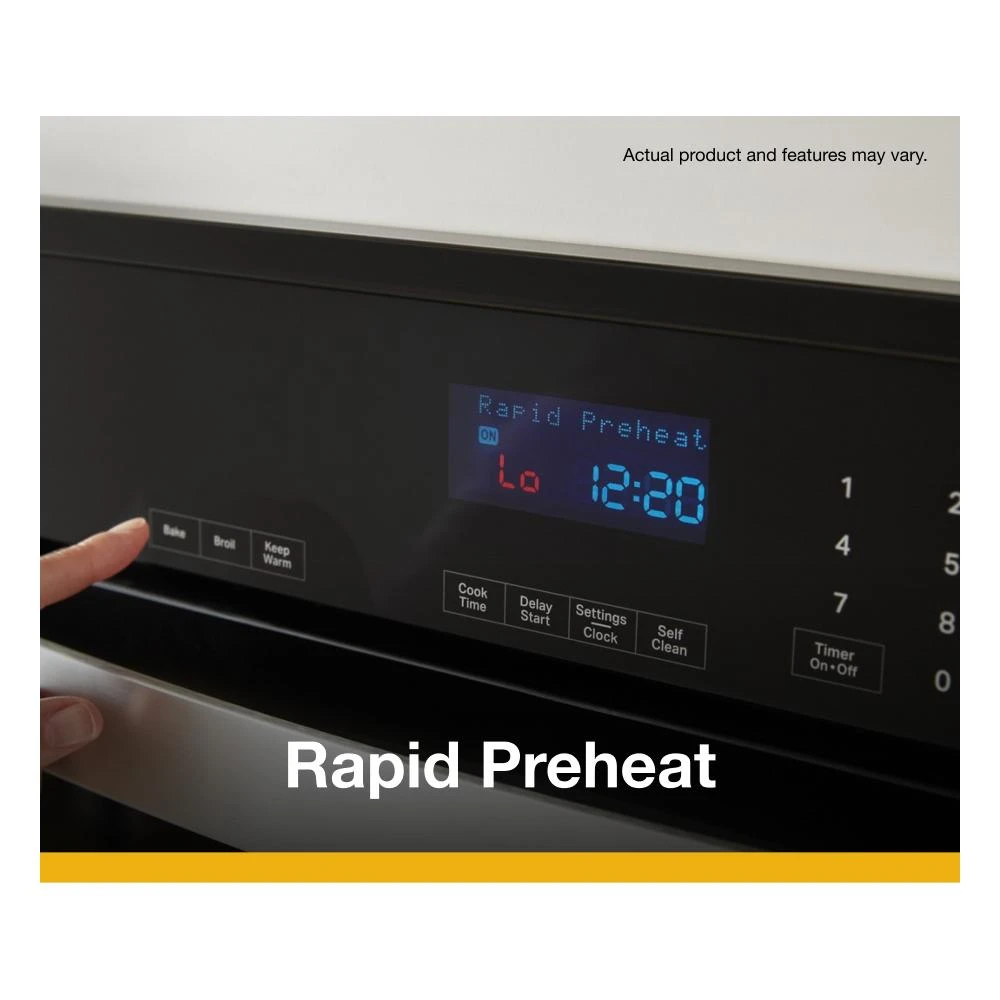 10.0 Total Cu. Ft. Double Self-Cleaning Wall Oven WOED3030LS