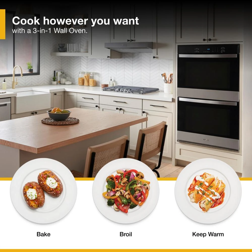 10.0 Total Cu. Ft. Double Self-Cleaning Wall Oven WOED3030LS