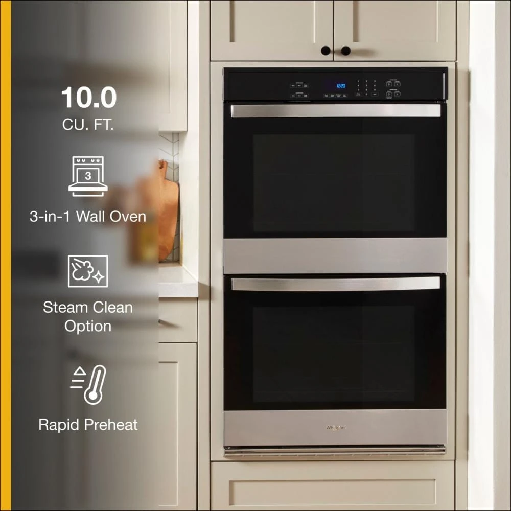 10.0 Total Cu. Ft. Double Self-Cleaning Wall Oven WOED3030LS