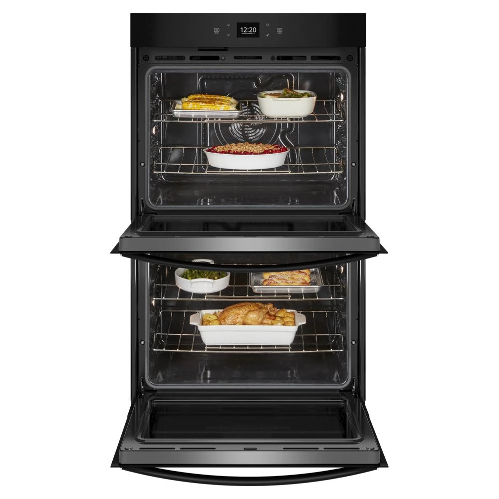8.6 Total Cu. Ft. Double Wall Oven with Air Fry When Connected WOED5027LB
