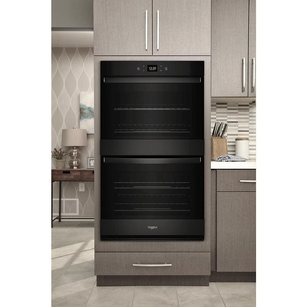 8.6 Total Cu. Ft. Double Wall Oven with Air Fry When Connected WOED5027LB
