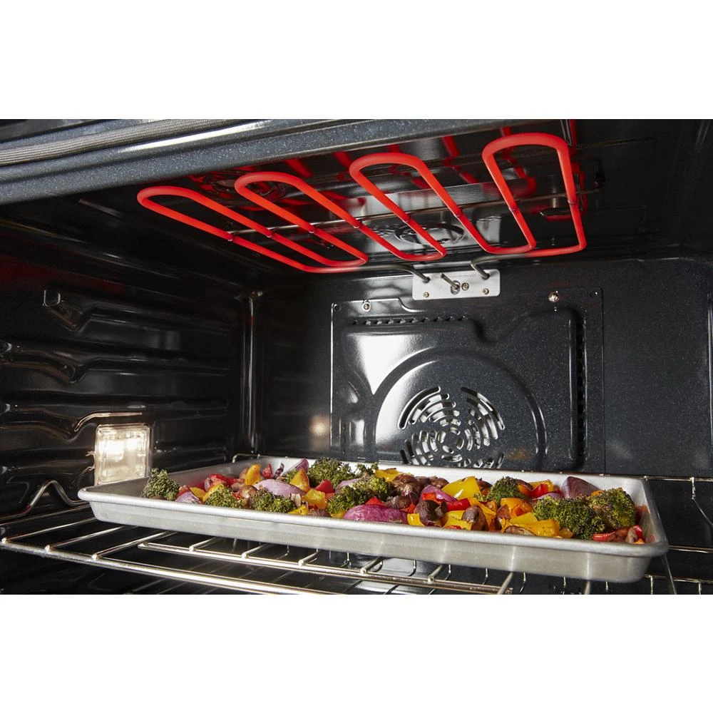 8.6 Total Cu. Ft. Double Wall Oven with Air Fry When Connected WOED5027LB