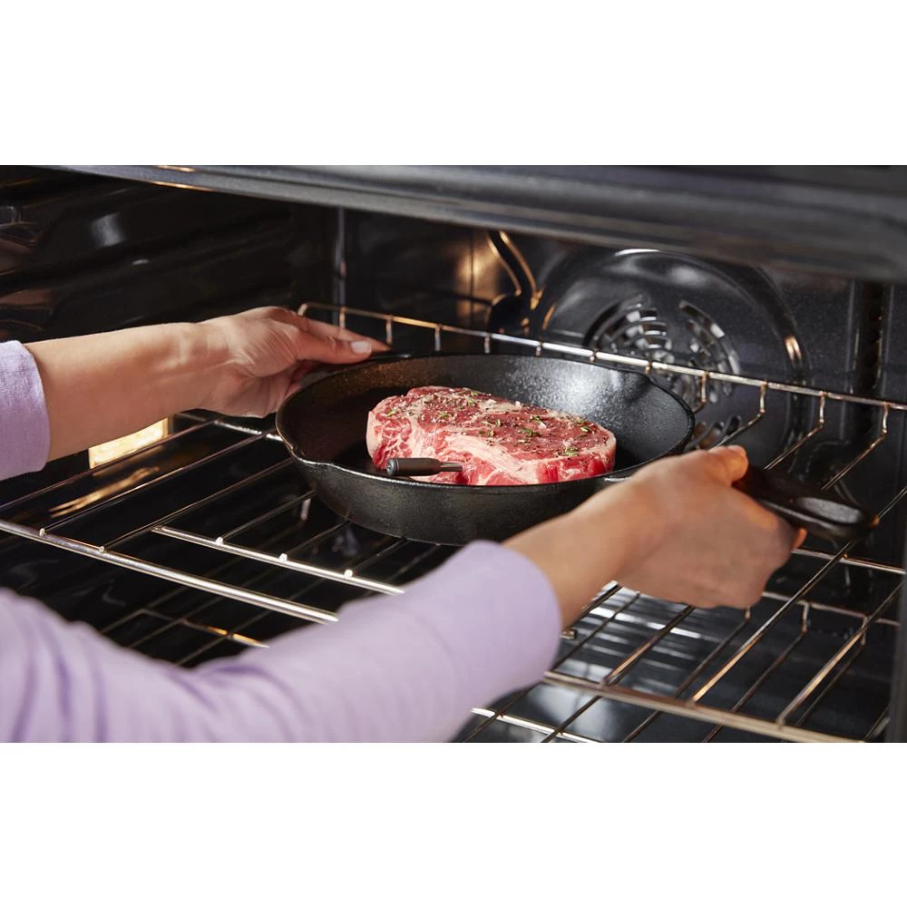 8.6 Total Cu. Ft. Double Wall Oven with Air Fry When Connected WOED5027LB