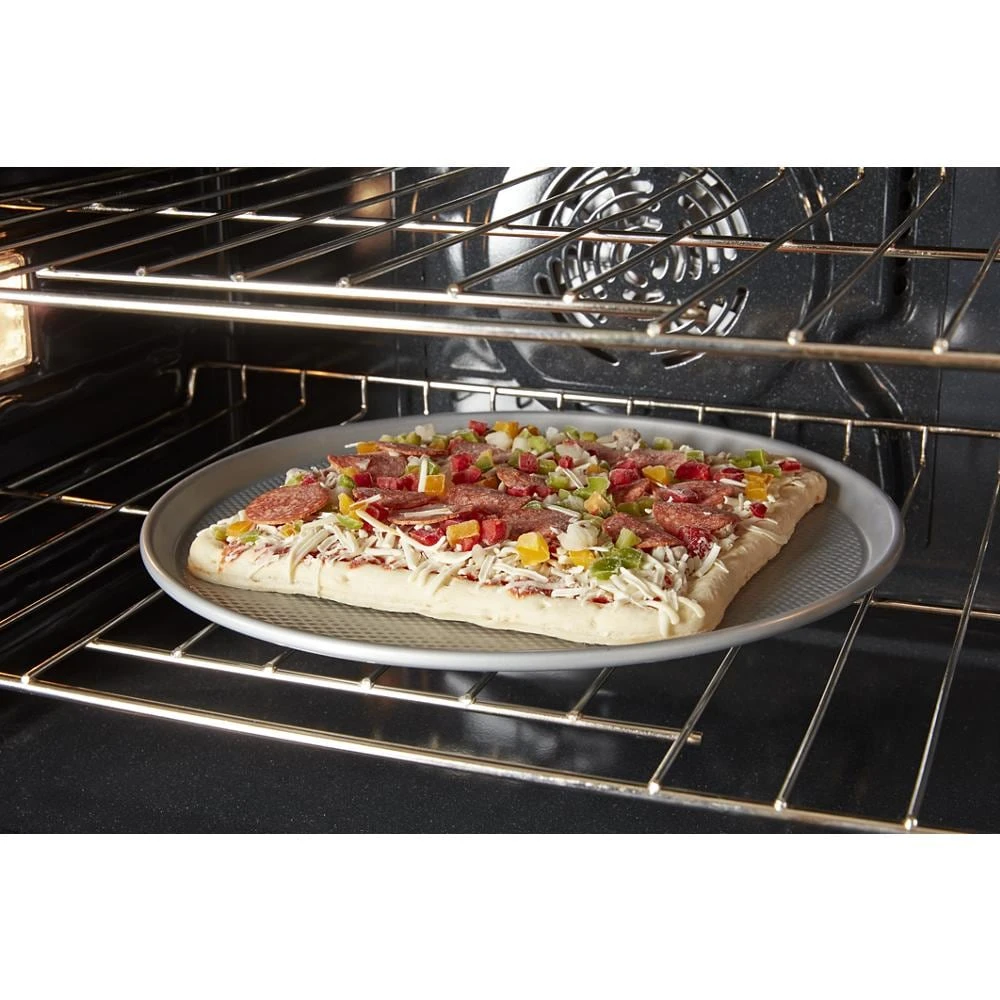 8.6 Total Cu. Ft. Double Wall Oven with Air Fry When Connected WOED5027LW