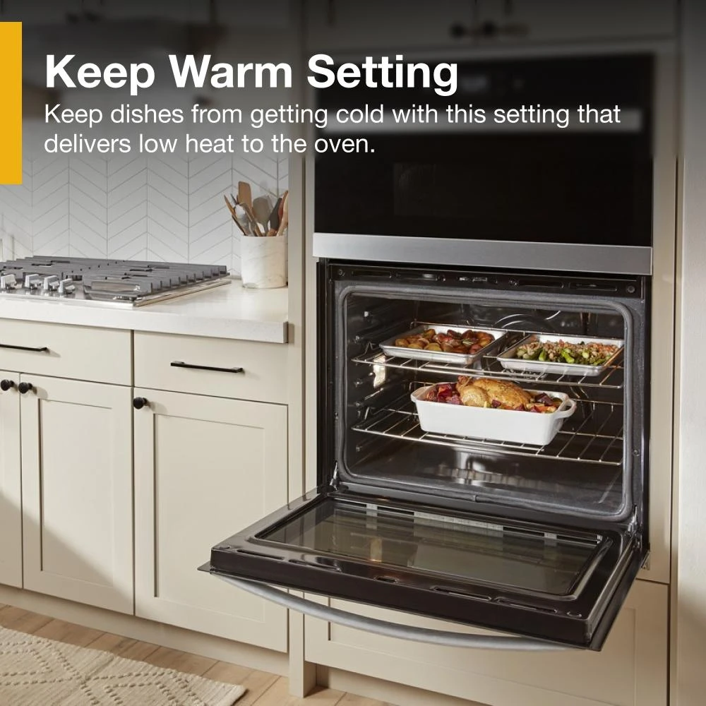 8.6 Total Cu. Ft. Double Wall Oven with Air Fry When Connected WOED5027LZ