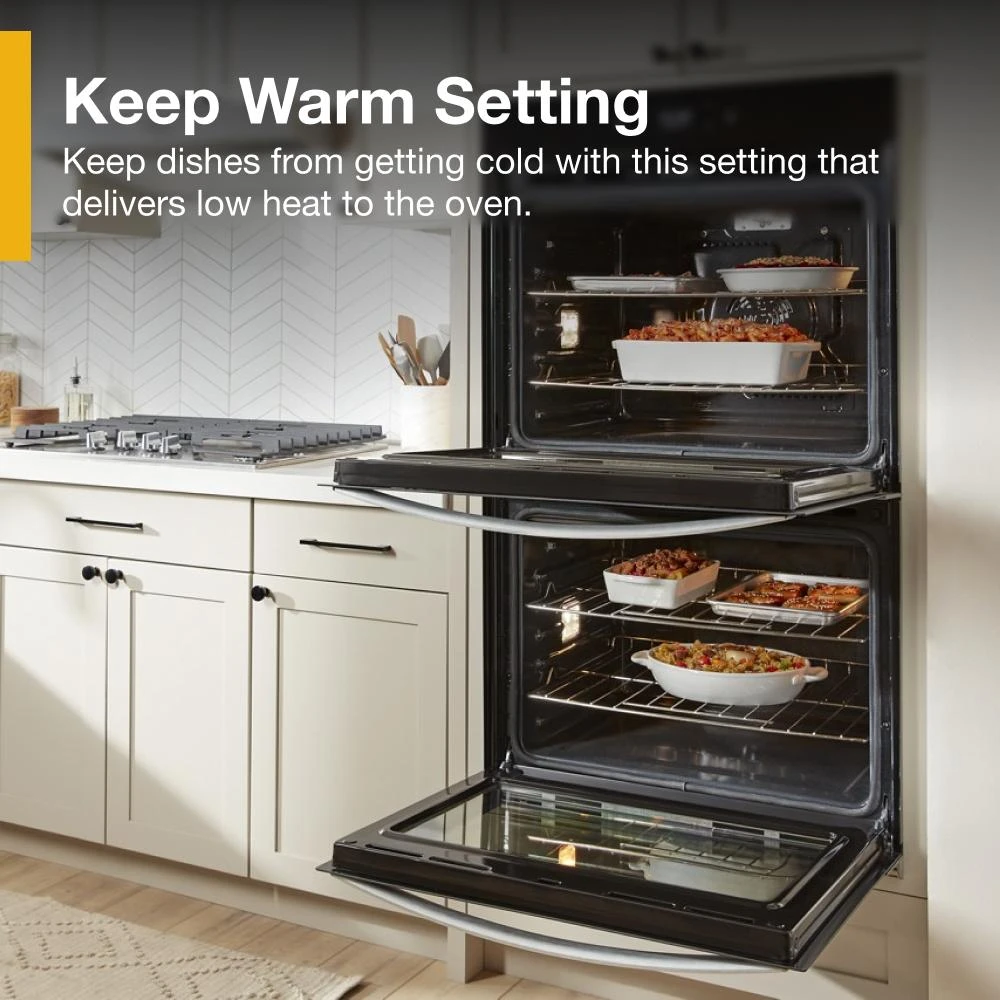 8.6 Total Cu. Ft. Double Wall Oven with Air Fry When Connected WOED5027LZ