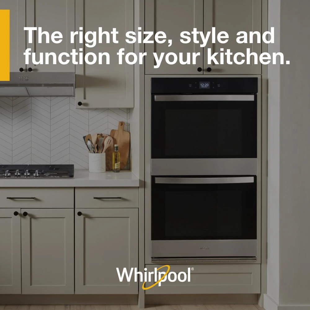 8.6 Total Cu. Ft. Double Wall Oven with Air Fry When Connected WOED5027LZ