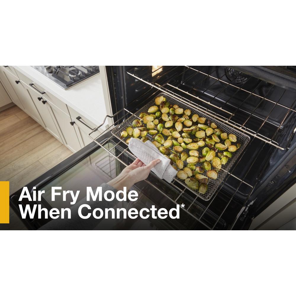 8.6 Total Cu. Ft. Double Wall Oven with Air Fry When Connected WOED5027LZ