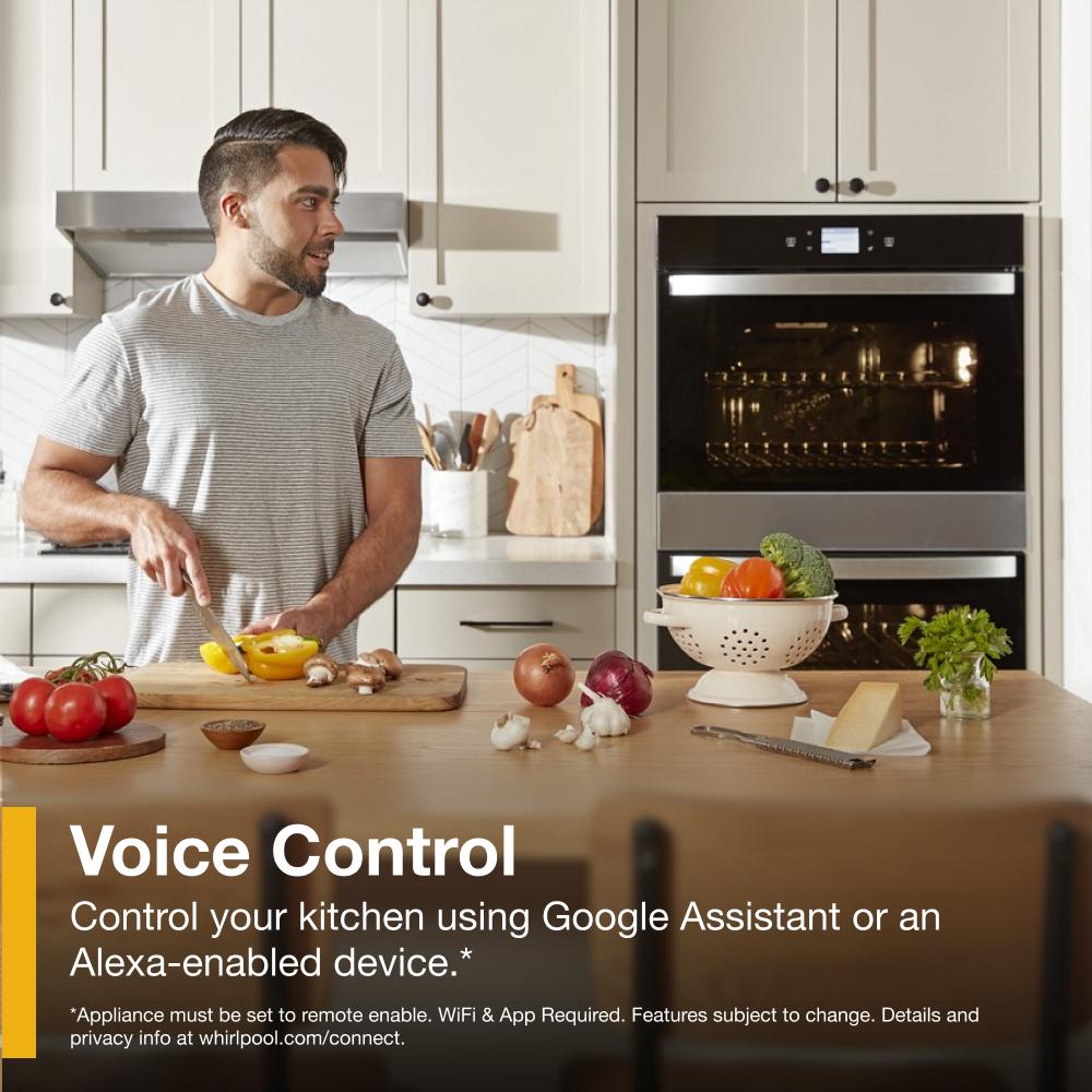 8.6 Total Cu. Ft. Double Wall Oven with Air Fry When Connected WOED5027LZ