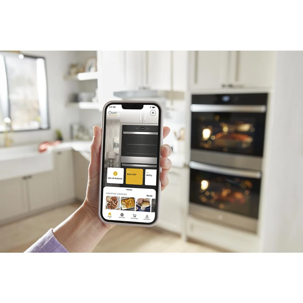 10.0 Total Cu. Ft. Double Wall Oven with Air Fry When Connected WOED5030LZ