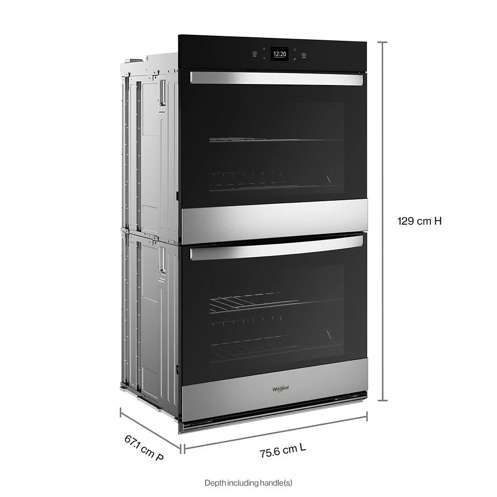 10.0 Total Cu. Ft. Double Wall Oven with Air Fry When Connected WOED5030LZ