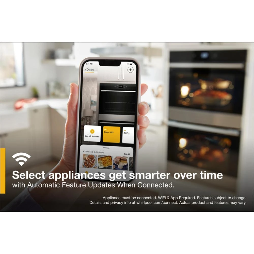 10.0 Total Cu. Ft. Double Wall Oven with Air Fry When Connected WOED5930LZ