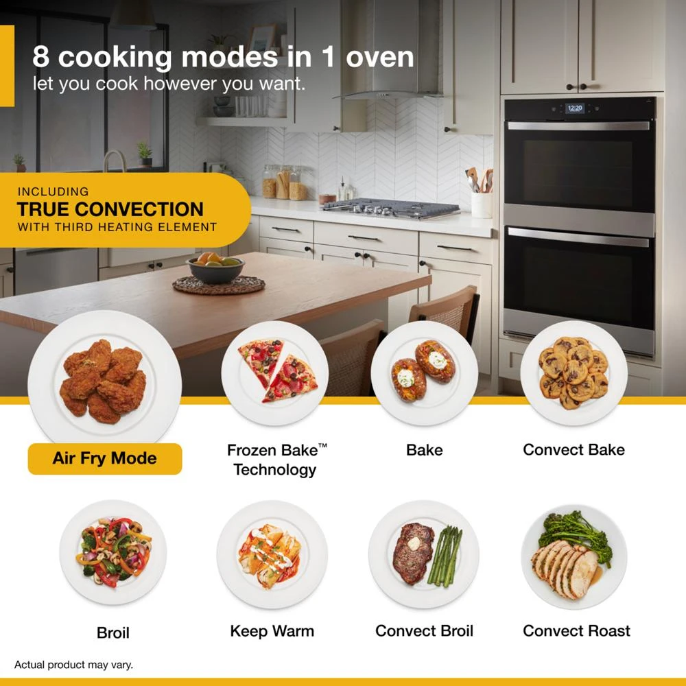 10.0 Cu. Ft. Double Smart Wall Oven with Air Fry WOED7030PZ