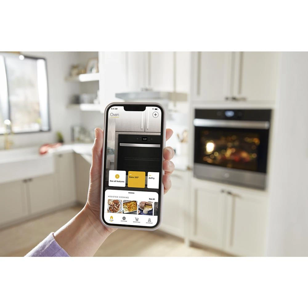 30-Inch Single Wall Oven with Air Fry When Connected - 5.0 Cu. Ft. WOES5030LW