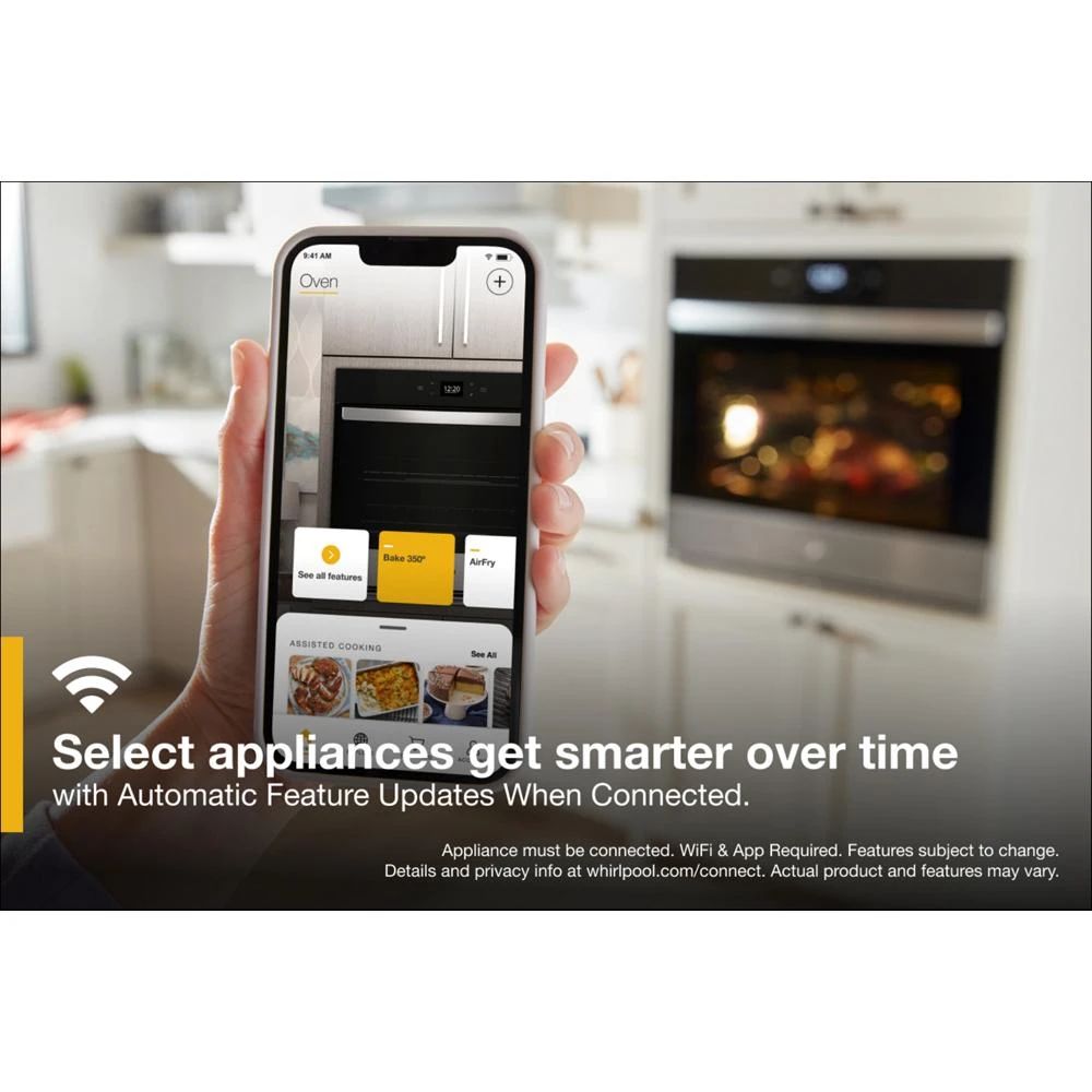 4.3 Cu. Ft. Single Smart Wall Oven with Air Fry WOES7027PZ