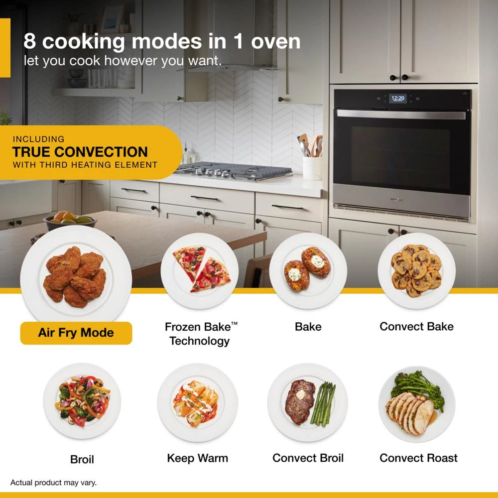 5.0 Cu. Ft. Single Smart Wall Oven with Air Fry WOES7030PV