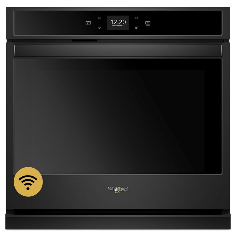 Whirlpool 4.3 cu. ft. Smart Single Wall Oven with Touchscreen Black WOS51EC7HB Picture 1
