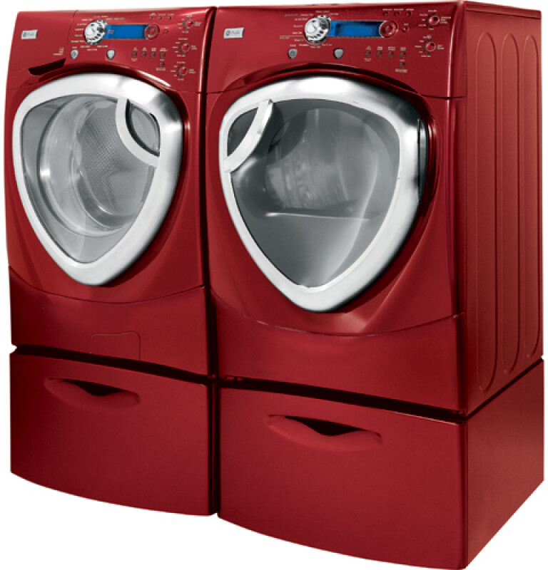 GE Profile 4.2 IEC Cu. Ft. Colossal Capacity Frontload Washer Red WPDH8800JMV Picture 1