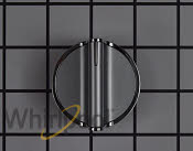 Range Surface 1 7/8-IN D Round, Blade-Style Burner Control Knob with 1/2-IN Spindle - Stainless Steel WPW10594481